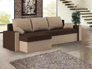 Canapea de colț Magnifico Zeus Foam Mikro 20/Mikro 05 (Brown/Cappuccino) - livrare, credit !!!