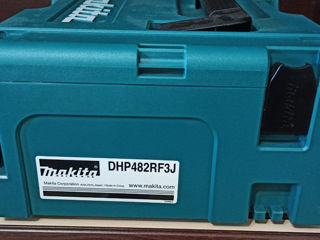 ударный шуруповерт Makita DHP482RFJ 18V/3.0 Ah, 3 х аккумулятора, зарядка, новый в кейсе foto 10