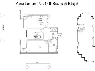 Apartament cu 2 camere, 66 m², Botanica, Chișinău