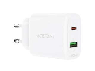 Încărcător cu două porturi ACEFAST A25 PD20W (USB-C+USB-A). foto 3