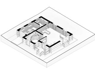 Casă de locuit individuală cu 2 niveluri / proiecte / renovare / arhitect / 3D foto 5