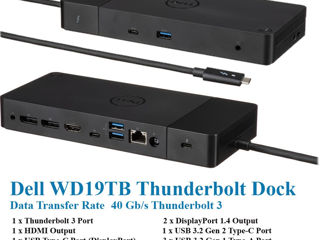 Док станции для ноутбукаnterfață hardware	USB tip C, Ethernet, HDMI, audio de 3,5 mm, USB 3.0 Dispoz foto 3