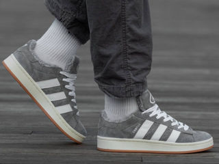 Adidas Campus Grey Unisex cu blana/с мехом foto 9