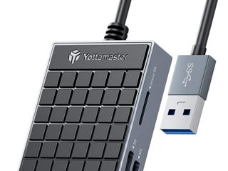 Cititoare de carduri de memorie Yottamaster 4 în 1, adaptor pentru cititor de carduri USB3.0 SD/TF/C foto 1