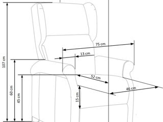 Fotoliu-recliner moale de calitate premium foto 10