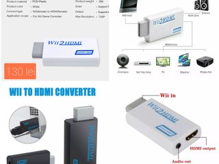 Адаптеры HDMI -DVI-D -VGA-DP -MINI DP- USB Type C- RCA foto 12