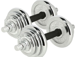 Set antrenament STC21 Abisal chrome dumbbell 20kg HMS în case тренировочный сет foto 3