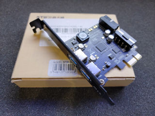 Плата расширения PCI-E к USB 3,0 STW-3002 PCI Express Card for Desktop Computer foto 1