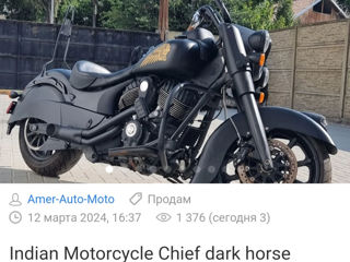 Indian Motorcycle Chief Dark Horse foto 3