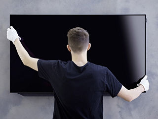 Установка телевизоров на стену. Кронштейны Montare suport pentru televizor. Montez tv pe perete.