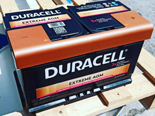 Аккумулятор Duracell 80Ah 800A AGM Duracell Extreme (- +) (315/175/190)