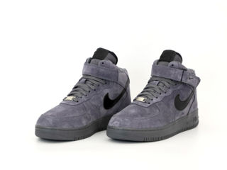 Nike Air Force 1 High Suede Grey cu blana / с мехом foto 3