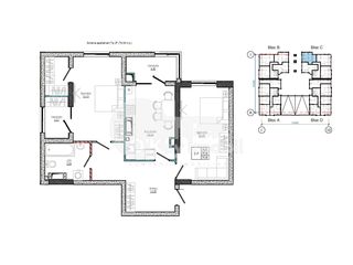 Apartament cu 2 camere, 79 m², Centru, Strășeni, Strășeni foto 4