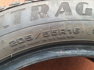 2 Шины  Goodyear 205.55.R16 зима foto 7