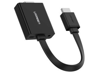 Convertor UGREEN HDMI la VGA + jack 3.5mm, 30 cm (Alb) foto 12