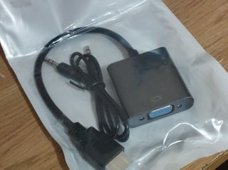 Переходник для монитора. HDMI to VGA. foto 2