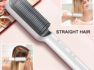 Расческа выпрямитель fast hair straightener HQT-909B foto 7