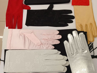 Mănuși albe și negre pentru nunți și fotosesii foto 2