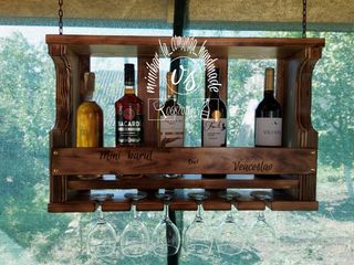 Mini bar suporturi pentru sticle si pahare foto 5