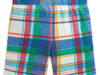 Polo Ralph Lauren Little Boy's Madras-Print Fleece Shorts Marime 2 ani foto 2