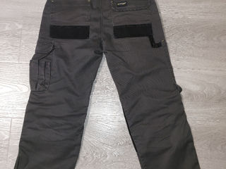 Оригинальные рабочие брюки от dunlop safety w32 / l32 50-52, цвет графит с черными foto 2