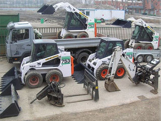 Bobcat, Excavator, Compactor, Kamaz, Manipulator servicii.