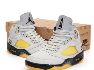 Nike Air Jordan 5 Retro Grey/Yellow foto 4