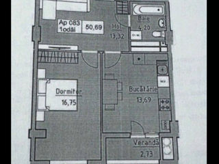 Apartament cu 1 cameră, 51 m², Poșta Veche, Chișinău foto 5