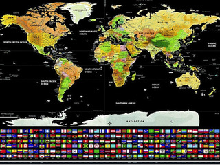 Scratch World Map foto 2
