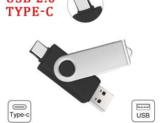Type-C + USB флешка на 64Gb foto 2
