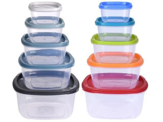 Set Containere Alimentare Eh 5Piese, Plastic