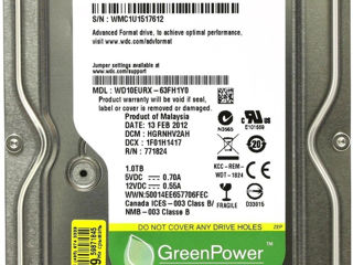 HDD Western Digital AV-GP 1TB (Nou) foto 3