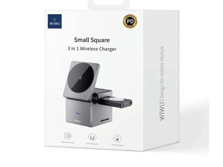 Încărcător wireless WIWU Small Aquare 3 în 1 Wi-W030 foto 3