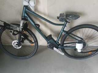 Bicicleta electrica hibrid riverside 540e - albastru/negru foto 5