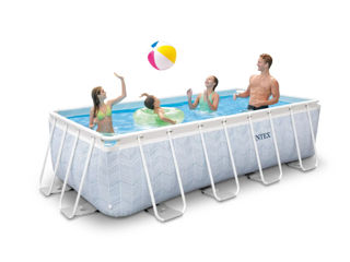 Piscina 400 x200 x 100 cm, 6836 L, cadru metalic+ pompa+ scara - livrare, credit !!! foto 1