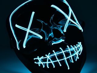 Светодиодная неоновая маска «судная ночь» - новый тренд ! foto 7