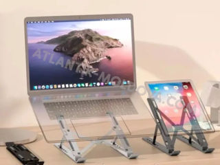 Suportul portabil universal din aluminiu pentru laptop, tabletă,  telefon sau tastatură foto 14