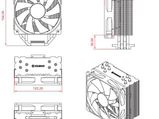 Cooler 180w  Xilence M704 Intel/amd foto 2