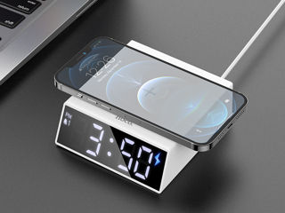 Hoco DCK1 clock with wireless charging