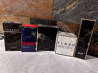 Hugo boss, Versace, Calvin Klein, Jimmy Choo