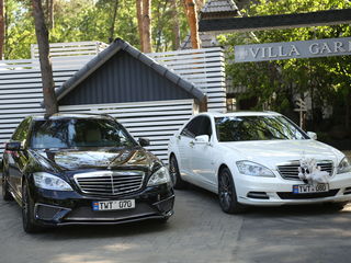 Mercedes-benz s-class, alb/negru, chirie auto pentru nunta ta!!! foto 7
