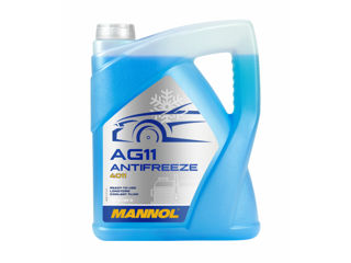 Antigel albastru MANNOL 4011 Antifreeze AG11 (-40 C) Longterm 5L foto 1