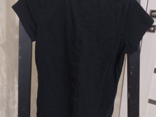 Tricou negru casual foto 2