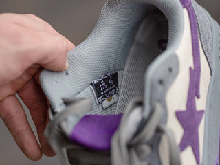 A Bathing Ape Bape Sk8 Sta Grey/Purple foto 5