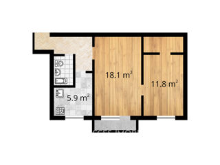 Apartament cu 2 camere, 44 m², Râșcani, Chișinău foto 11