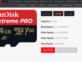 Лучшие в 2018г по скорости записи. Sandisk Extreme PRO 64GB, Sandisk Extreme 128 Gb. foto 1