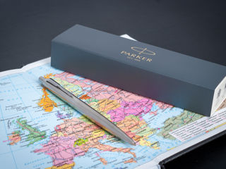 Ручка шариковая Parker Jotter Monochrome XL , Stainless Steel CT 2122756  на В.Александри, 72!