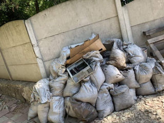 Вывоз мусора всех видов - хлам, ветки, мешки Evacuare Gunoi saci de gunoi Deșeuri