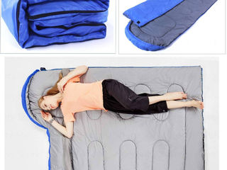Большой спальный мешок+ одеяло+ подушка-капюшон! Размер: 210х75 см. Sac pentru dormit. foto 6