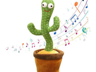 Симпатичная и веселая плюшевая игрушка кактус умеет танцевать, петь и подражать малышу foto 2